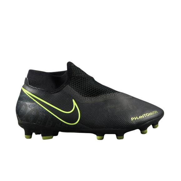 Nike Shoes Mens 6.5 Cleats Soccer Phantom Vision Academy DF MG Ghost Lace Black - Picture 1 of 14